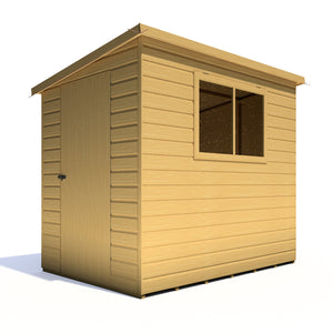 Caldey Single door  7x5 style D 12mm Shiplap Garden Shed