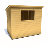 Caldey Single door  7x5 style D 12mm Shiplap Garden Shed