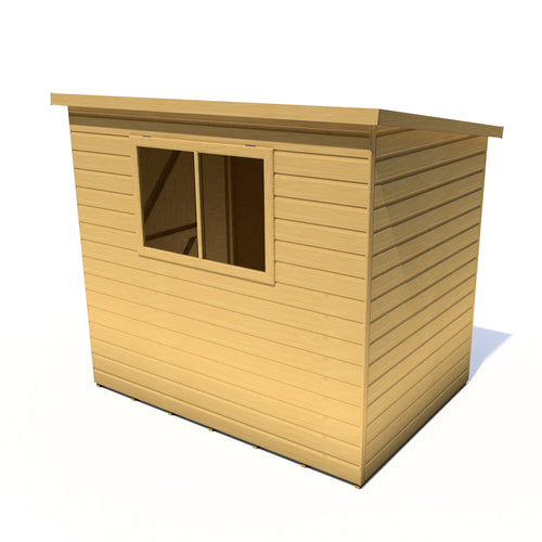 Caldey Single door  7x5 style D 12mm Shiplap Garden Shed