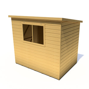 Caldey Single door  7x5 style D 12mm Shiplap Garden Shed