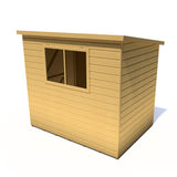 Caldey Single door  7x5 style D 12mm Shiplap Garden Shed
