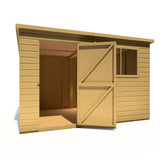Caldey Single door 10x6 style D 12mm Shiplap Garden Shed