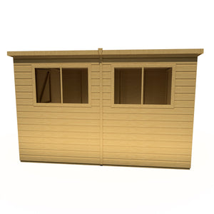Caldey Single Door 10x8 style A 12mm Shiplap Garden Shed