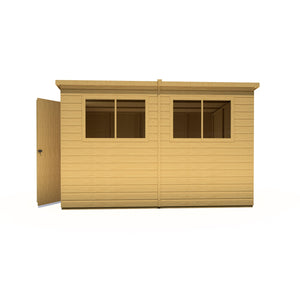 Caldey Single Door 10x8 style A 12mm Shiplap Garden Shed