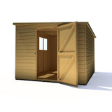 Caldey Single Door 10x8 style B 12mm Shiplap Garden Shed