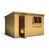 Caldey Single Door 10x8 style D 12mm Shiplap Garden Shed