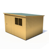 Caldey Single Door 10x8 style D 12mm Shiplap Garden Shed