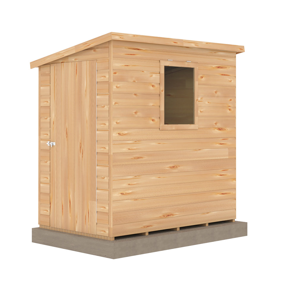 Caldey Single Door 6x4 style A 12mm Shiplap Garden Shed