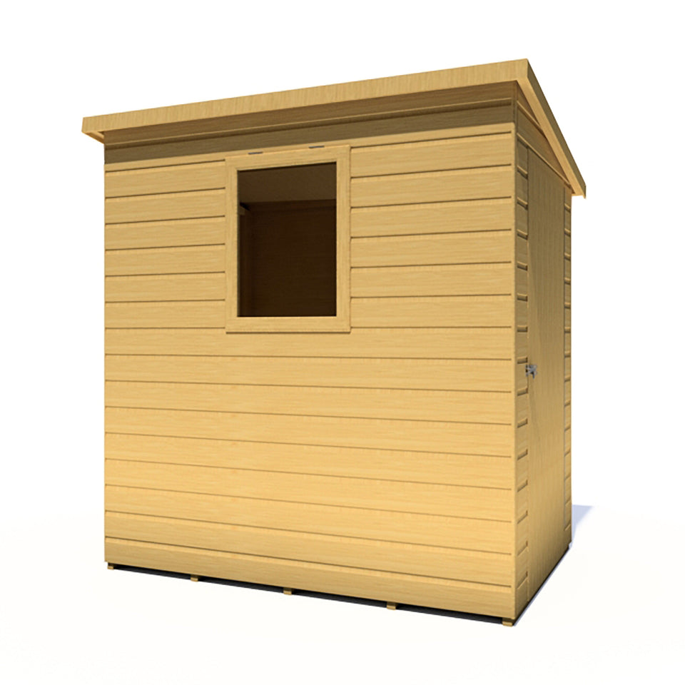 Caldey Single door 6x4 style B 12mm Shiplap Garden Shed