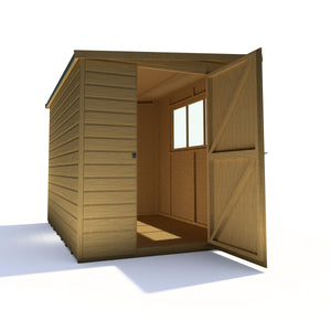 Caldey Single door 8x6 style A 12mm Shiplap Garden Shed