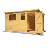 Caldey single door 12x8 Style C 12mm Shiplap Garden Shed