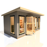 16x8 insulated Garden Studio Office Pent Roof