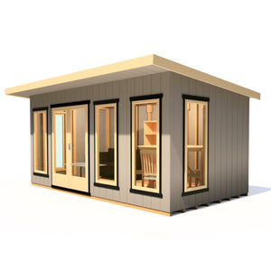 16x8 insulated Garden Studio Office Pent Roof
