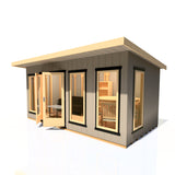 16x8 insulated Garden Studio Office Pent Roof
