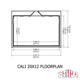20x12 insulated Garden Studio Office Pent Roof