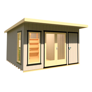 12x12 insulated Garden Studio Office and Store Pent Roof