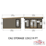 12x12 insulated Garden Studio Office and Store Pent Roof