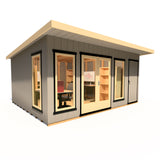 16x12 insulated Garden Studio Office and Store Pent Roof