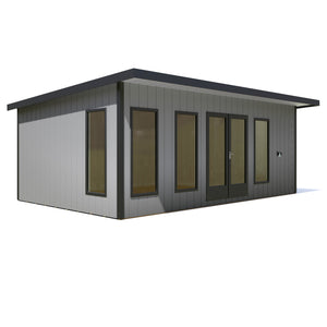 20x12 insulated Garden Studio Office and Store Pent Roof