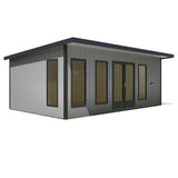 20x12 insulated Garden Studio Office and Store Pent Roof