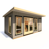 16x8 insulated Garden Studio Office and Store Pent Roof