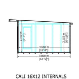 20x8 insulated Garden Studio Office Pent Roof