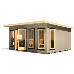 16x12 insulated Garden Studio Office Pent Roof