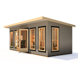 20x8 insulated Garden Studio Office Pent Roof