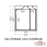 12x12 insulated Garden Studio Office Pent Roof