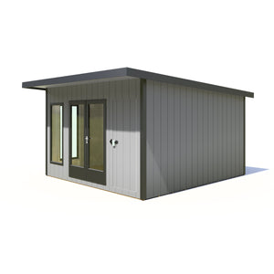 12x12 insulated Garden Studio Office Pent Roof