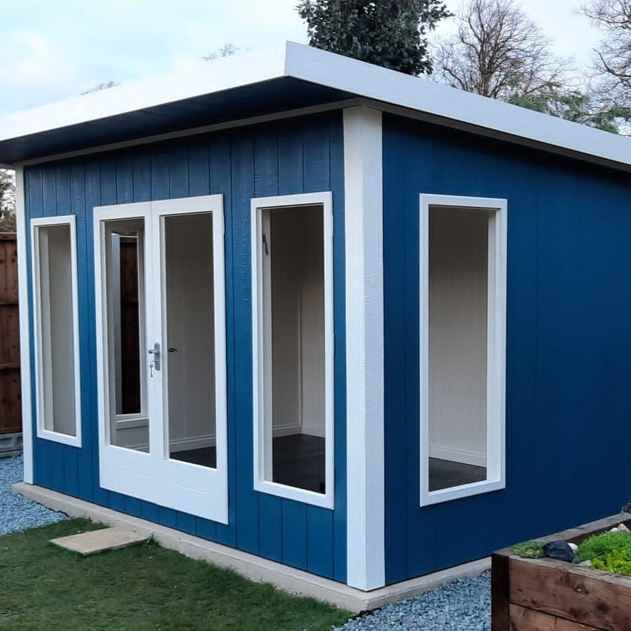 12x8 insulated Garden Studio Office Pent Roof
