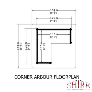 Shire Corner Arbour 1.5x1.5m