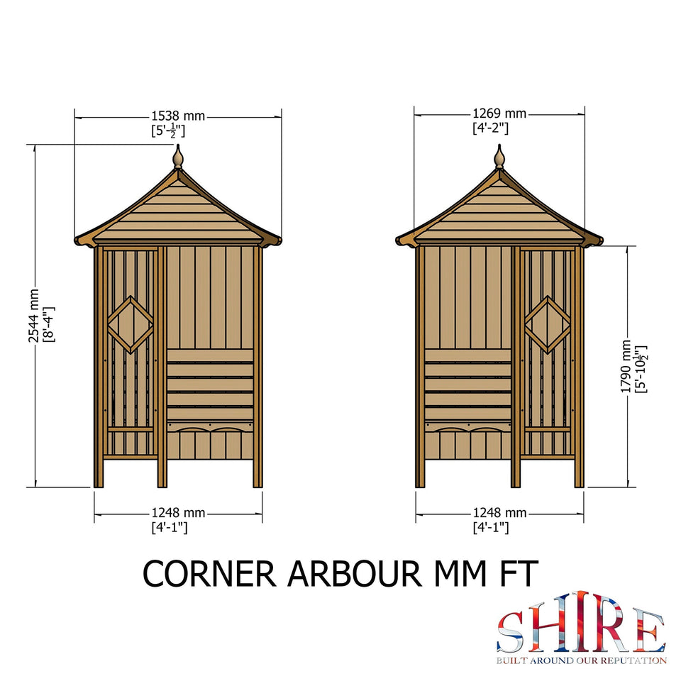 Shire Corner Arbour 1.5x1.5m