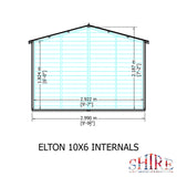 Elton 10x6 Summerhouse 12mm Shiplap cladding