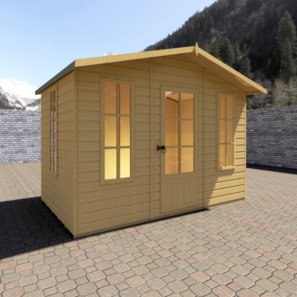 Elton 10x6 Summerhouse 12mm Shiplap cladding