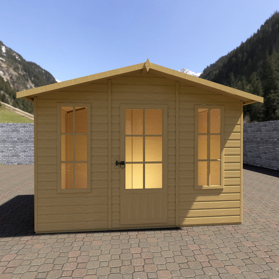 Elton 10x6 Summerhouse 12mm Shiplap cladding