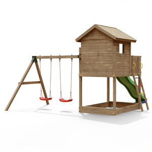 Galaxy Climbing Frame Playhouse with Swings and Slide