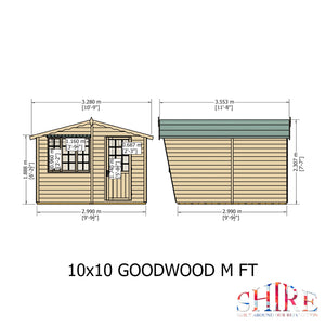 Goodwood 10x10 Style C Summerhouse 12mm Shiplap