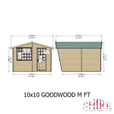 Goodwood 10x10 Style C Summerhouse 12mm Shiplap