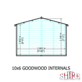 Goodwood 10x6 Style C Summerhouse 12mm Shiplap