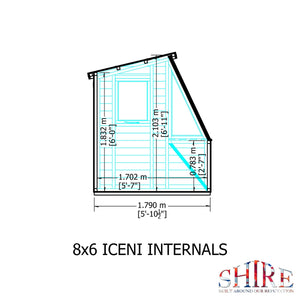 8x6 Iceni Potting Shed Style A