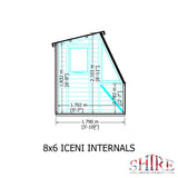 8x6 Iceni Potting Shed Style A