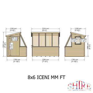 8x6 Iceni Potting Shed Style A