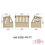 8x6 Iceni Potting Shed Style A
