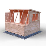 8x8 Iceni Potting Shed Style A single door 12mm Shiplap