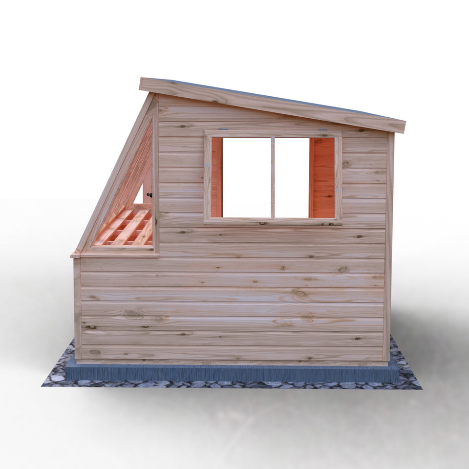 8x8 Iceni Potting Shed Style A single door 12mm Shiplap