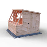 8x8 Iceni Potting Shed Style B Single Door 12mm Shiplap