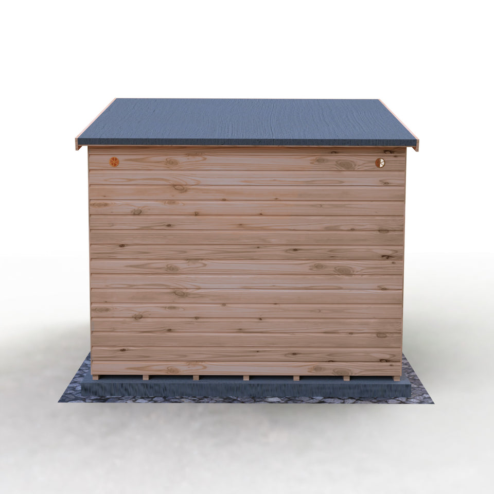 8x8 Iceni Potting Shed Style B Single Door 12mm Shiplap