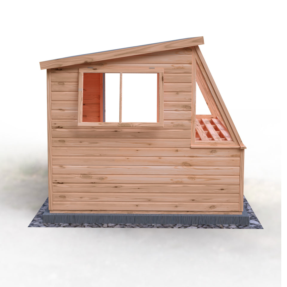 8x8 Iceni Potting Shed Style B Single Door 12mm Shiplap