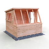8x8 Iceni Potting Shed Style B Single Door 12mm Shiplap